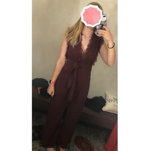 Burgundy Altar’d State Jumpsuit